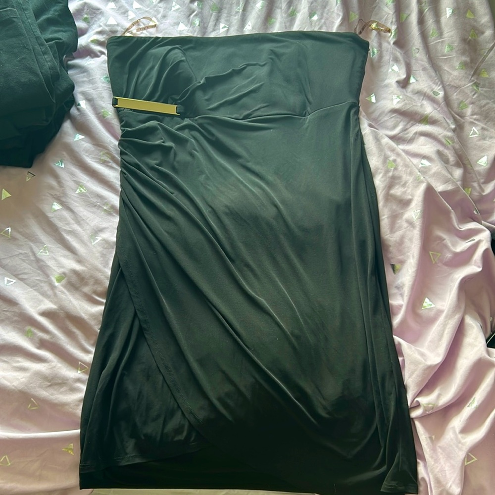 Black Strapless Dress - XLarge
